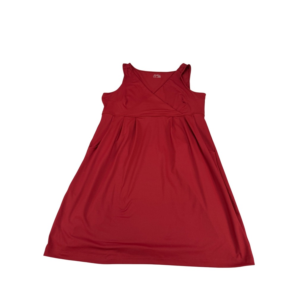 Eddie Bauer Travex Aster 7 Days Crossover Dress Red XL UPF 50+ Hiking MSRP $90